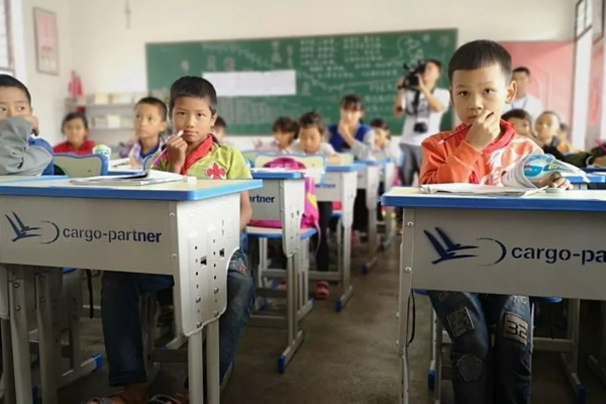 cargo-partner donirao osnovnoj školi u planinskom području Yunnan