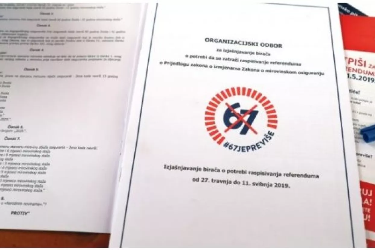 Danas u Hrvatskoj: Vlada o vjerodostojnosti potpisa za referendum '67 je previ&scaron;e'
