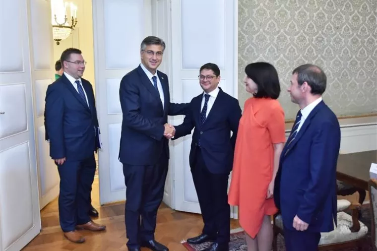 Premijer Plenković sastao se s potpredsjednikom EBRD-a Pierreom Heilbronnom