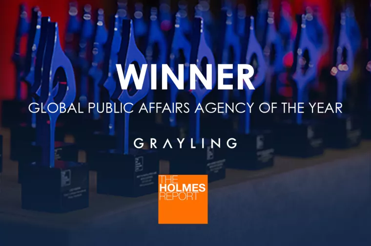 Grayling primio nagradu Global SABRE Awards za Global Public Affairs Agency za 2019. godinu