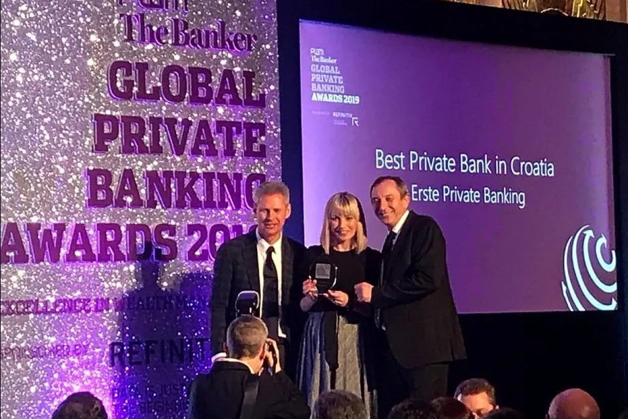 The Banker i PWM proglasili Erste uslugu privatnog bankarstva najboljom u Hrvatskoj, Austriji i SIE regiji
