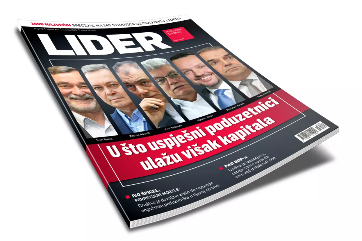 U novom broju Lidera čitajte u što uspješni poduzetnici ulažu višak kapitala, što nam donosi pad BDP-a te aktualnostima iz HUP-a
