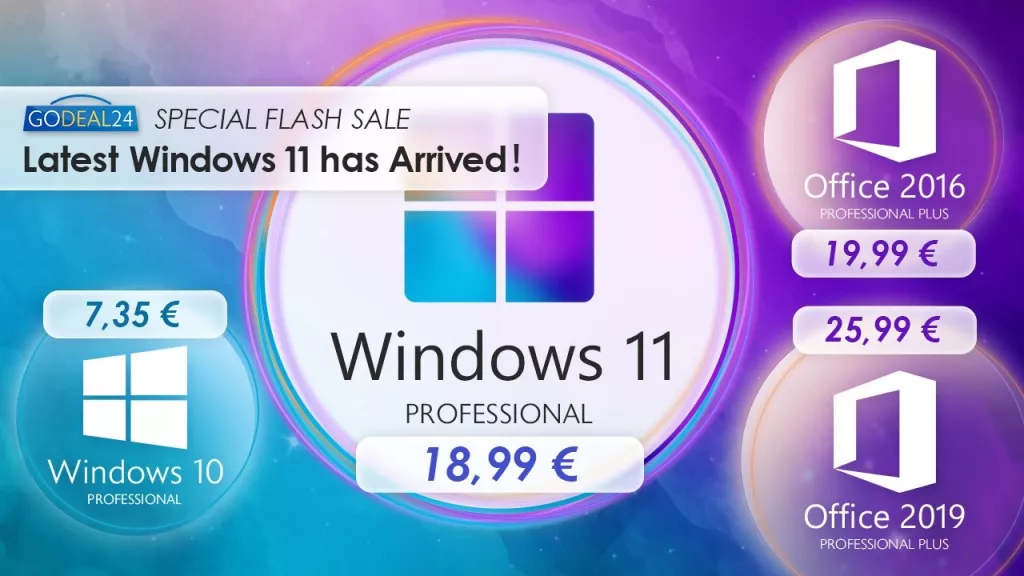 Izašao je Windows 11! Provjerite nove ponude softvera na Godeal24