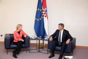 DOLAZAK Ursule von der Leyen u ZAGREB, Ursula von der Leyen, Andrej Plenković