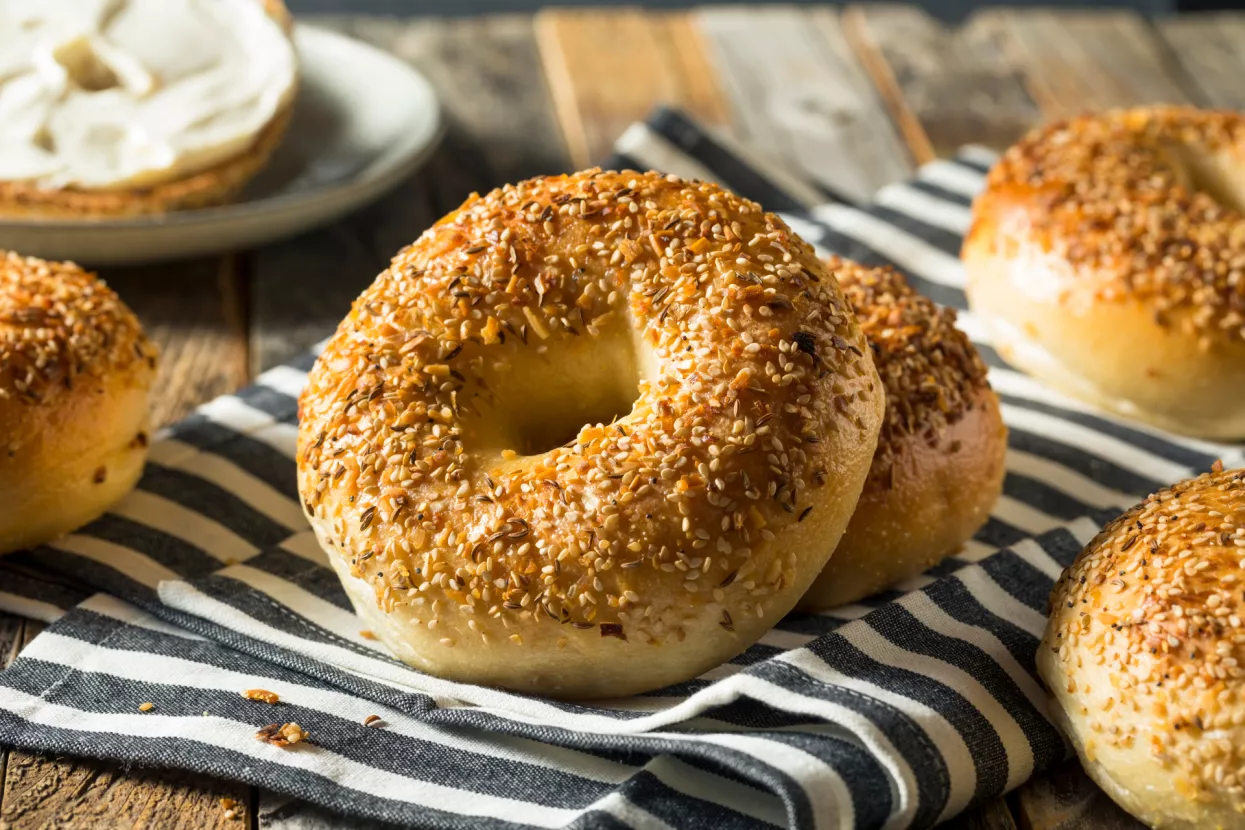 bagel, pekara, pecivo, hrana