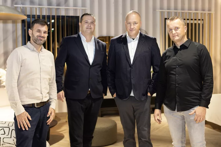 Ante Rapić, dizajner interijera, Stipan Grubi&scaron;ić, direkor, Petar Kuzmanić, direktor, Tonći Ercegovac, voditelj proizvodnje<br>