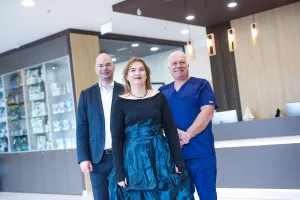 12.12.2023.., Zagreb - Predstavljanje Vetti Group, prve veterinarske grupacije u hrvatskoj i nove veterinarske klinike Buba u sklopu Vetti Group.Marko Galic, Suzana Skorija, Bruno Ljolje, Ivana Ljolje.