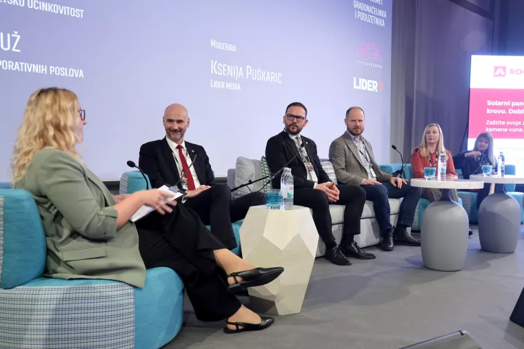 24 SATA 2024. Okrugli stol "Zeleni klimatski plan" Ksenija Puškarić, Joško Klisović, Krešimir Ačkar, Velimir Šegon, Maja Rajčić i Anđelka Toto Ormuž