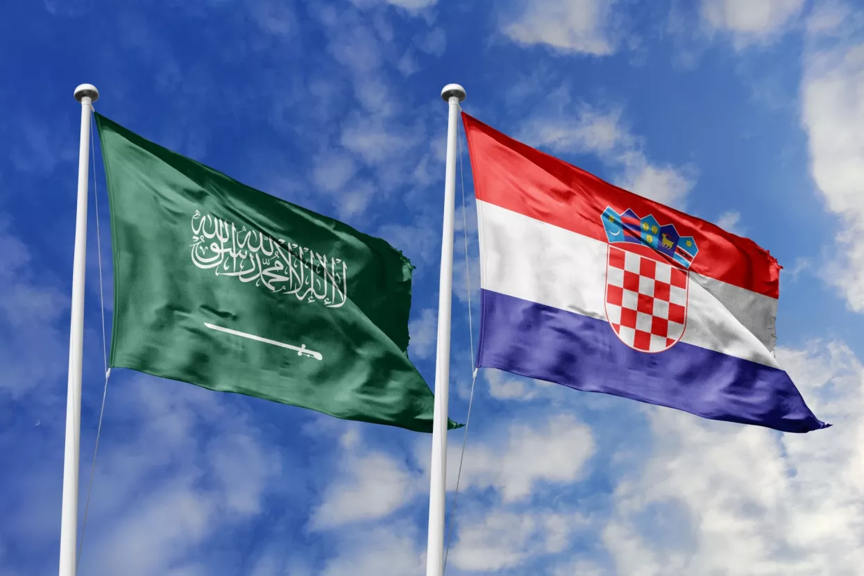 Saudi Arabia, Hrvatska, zastave