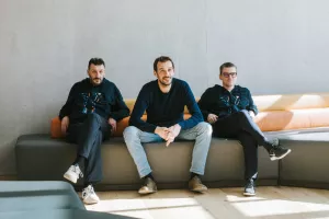 Suvlasnici Infobipa Roberto Kutić, Silvio Kutić, Izabel Jelenić