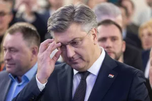 Doček rezultata u izbornom stožeru Dragana Primorca na izborima za Predsjednika RH.Andrej Plenković