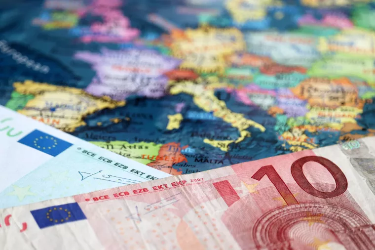 karta Europe i euri