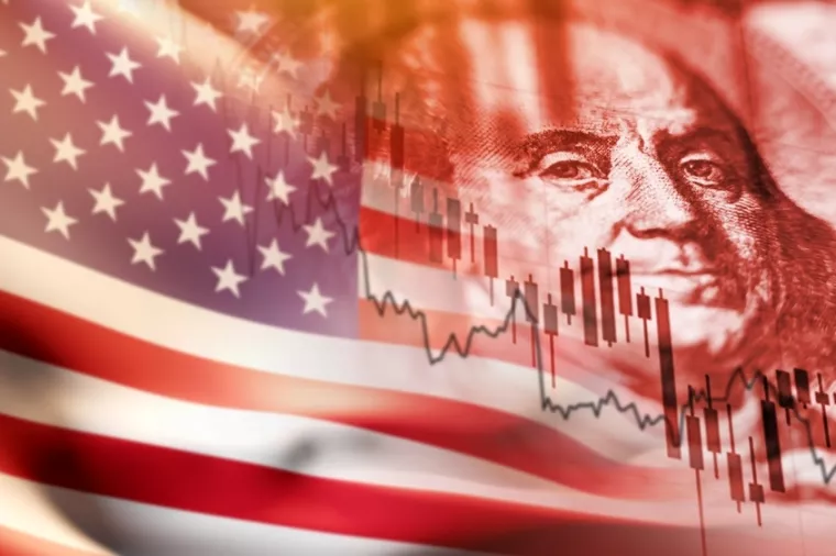 Amerika, SAD, GDP, pad, burze, BDP, dolar