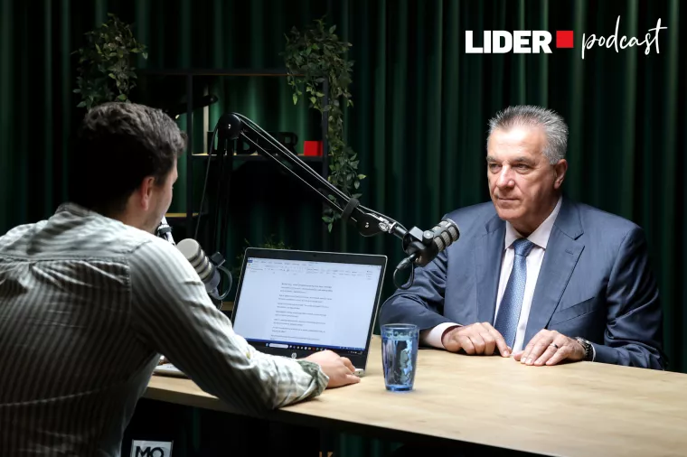 Osnivač i predsjednik Uprave Ing-Grada Branislav Brizar s voditeljem Rokom Kalafatićem u 117. epizodi Liderova podcasta