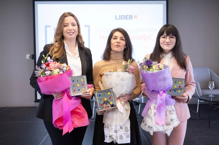 Dodjela nagrade "Hrvoje Mateljić"Sarah Viteškić, Josipa Ban, Donatella Pauković