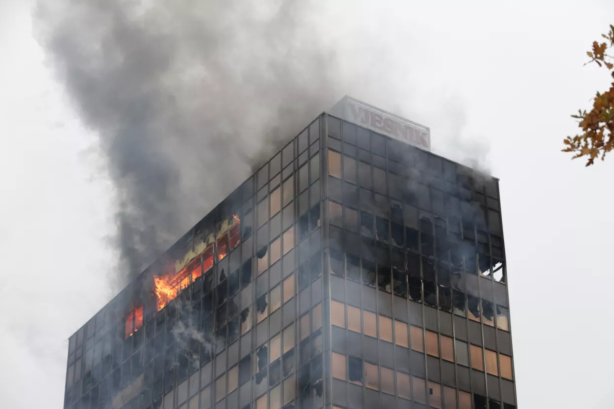 Požar na Vjesnikovom nebodeu