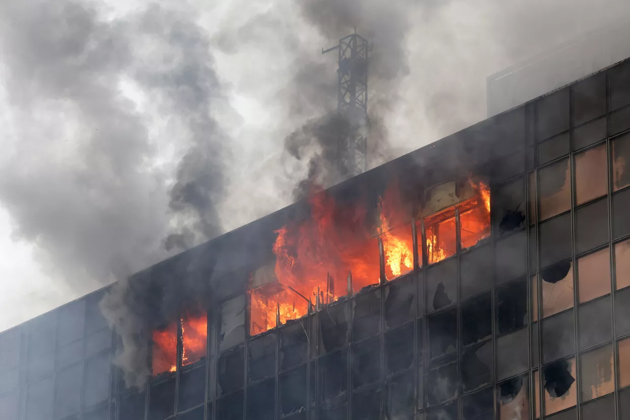 Požar u Vjesnikovom neboderu