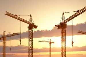 Građevinski radovi, gradilište, građevina, dizalice