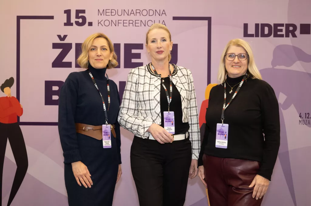 Žene u biznisu 2025.Nataša Trslić Štambuk, Renata Vujasinović, Helena Koščica