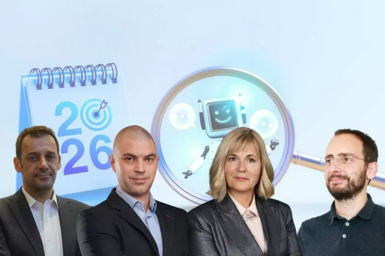 Silvio Kutić, Ive Botunac, Medeja Lončar i Ervin JagatićAI predviđanja za 2026.