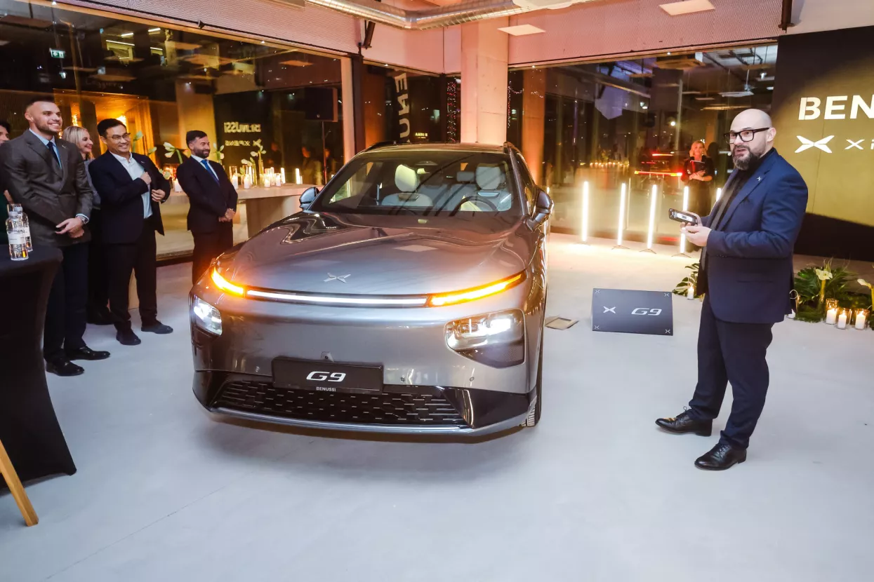 Otvorenje auto salona Benussi i predstavljanje automobila marke Xpeng. Foto: Marko Todorov/CROPIX
