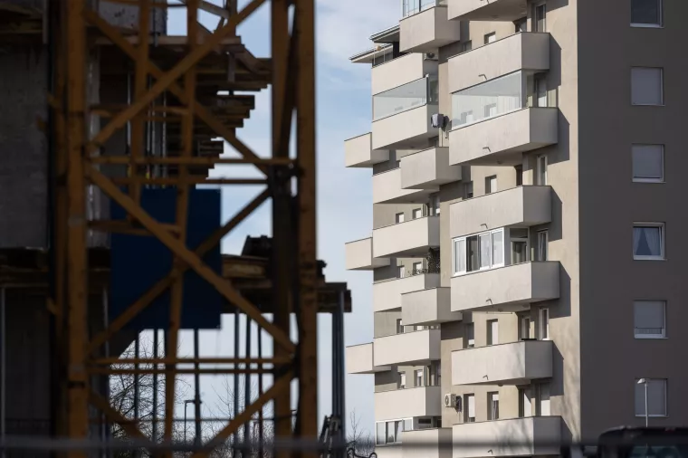 Gradili&scaron;te novih zgrada u zagrebačkom naselju Prečko.