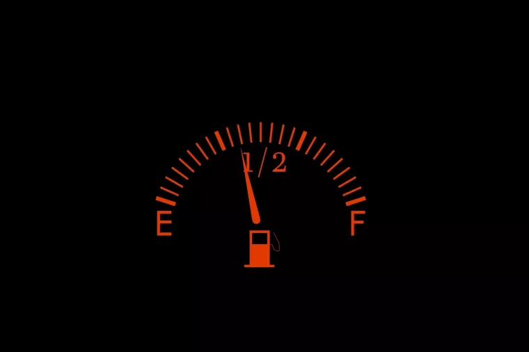 Benzin, gorivo, padanje, usporavanje, nedovoljno, smanjivanje, pokazivač