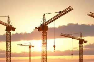 Građevinski radovi, gradili&scaron;te, građevina, dizalice