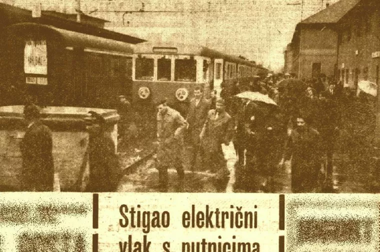 Faksimil naslovnice Večernjeg lista od 22. travnja 1966.