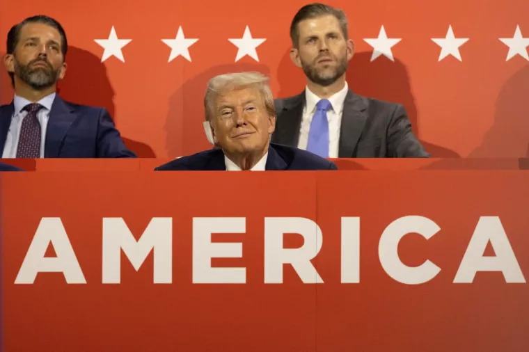 Američki predsjednik Donald Trump sa sinovima Donaldom Jr. i Ericom