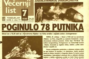  Naslovnica Večernjeg lista od 24. svibnja 1971.