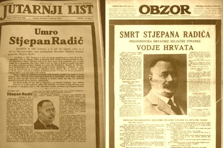 Naslovnice najznačajnijih zagrebačkih novina
