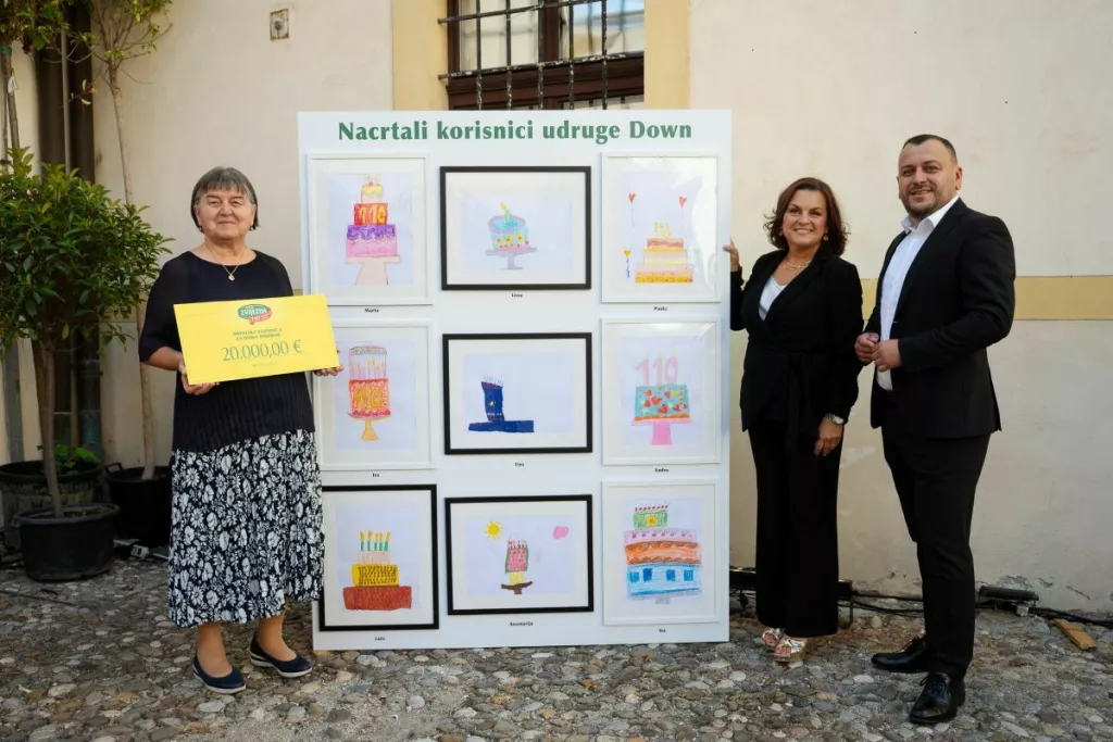 Obljetnicu je Zvijezda obilježila i donacijom Hrvatskoj zajednici za Down sindrom 