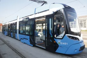 Predstavljanje novog niskopodnog tramvaja u ZET-u