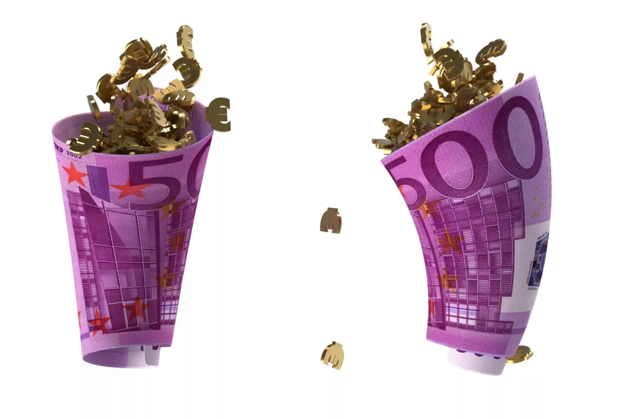Euro, rola, cijeđenje, moneymaxxing, novčanice