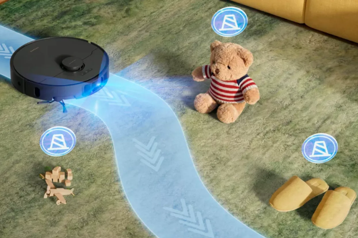 Pametna navigacija za sigurnije kretanje &mdash; Sustav prepoznaje predmete i prepreke na podu te im prilagođava putanju kako bi či&scaron;ćenje mogao nastaviti bez nepotrebnih prekida