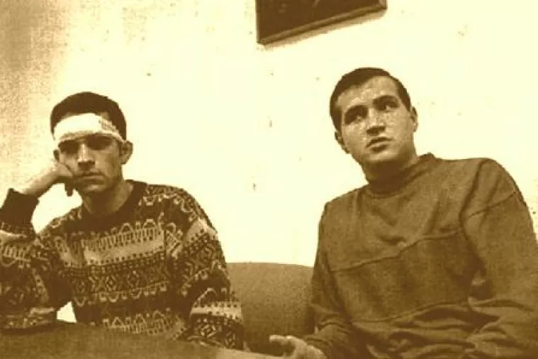 Dva rumunjska emigranta dan nakon liječničke intervencije (presnimka iz Večernjeg lista)