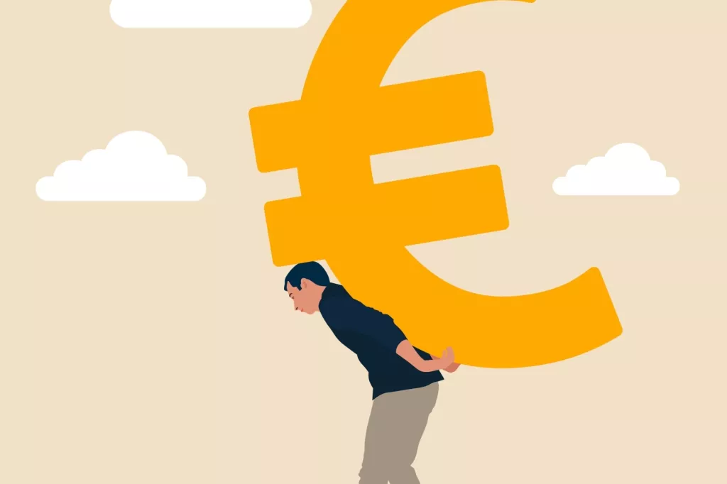 Euro, dug, te&scaron;ko