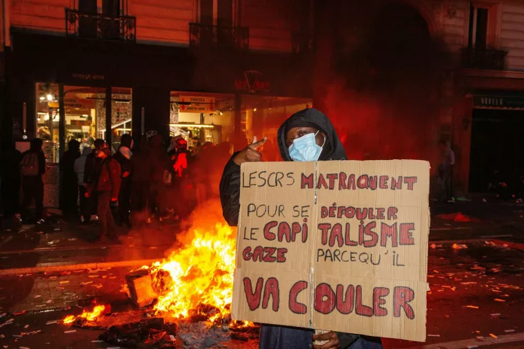 Protest, demonstracija, Pariz, Francuska, neredi